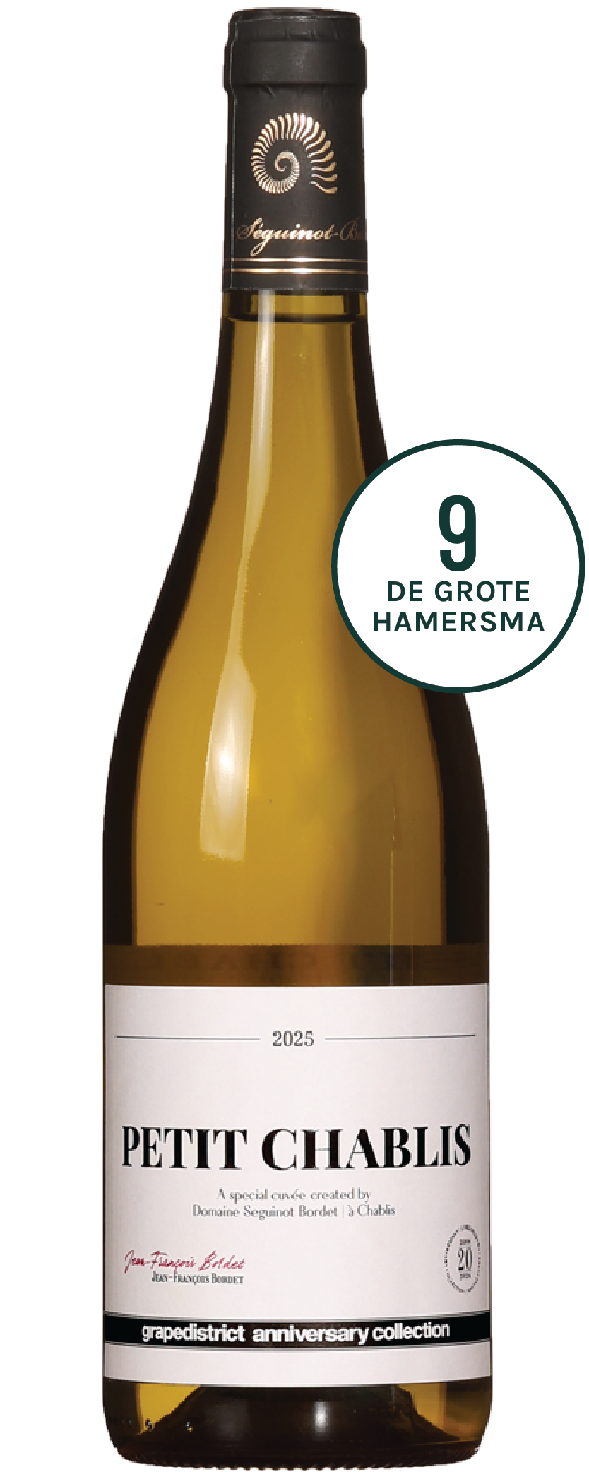Bordet Petit Chablis 20th Anniversary Cuvee