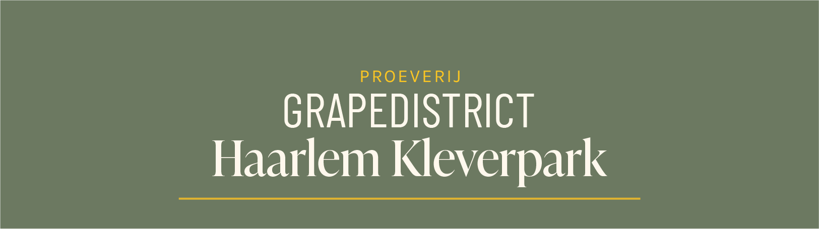 Proeverij Grapedistrict Haarlem Kleverpark