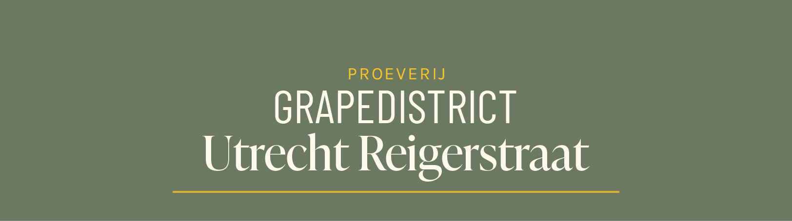 Proeverij Grapedistrict Utrecht Reigerstraat