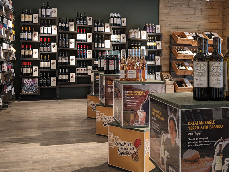 Grapedistrict Oud West wijnwinkel Amsterdam binnen